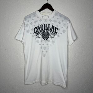 Cadillac Players Choice TShirt Mens Medium White Graphic Tee Tennessee River
